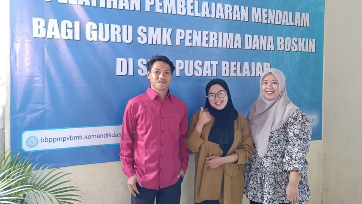 SMK Tunas Media Kirim Tiga Guru Ikuti Pelatihan tentang Pembelajaran Mendalam